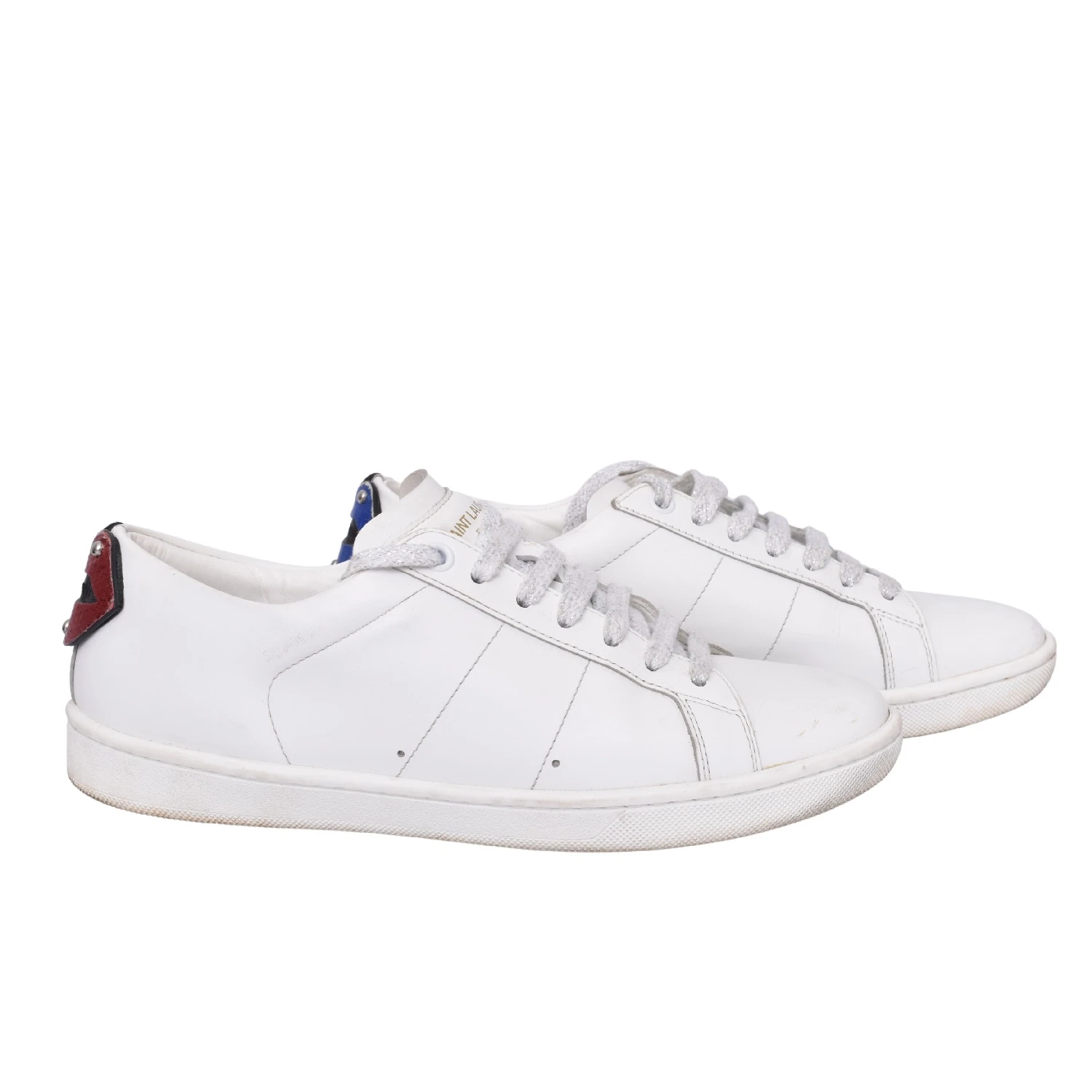 saint laurent 34 off tenis white