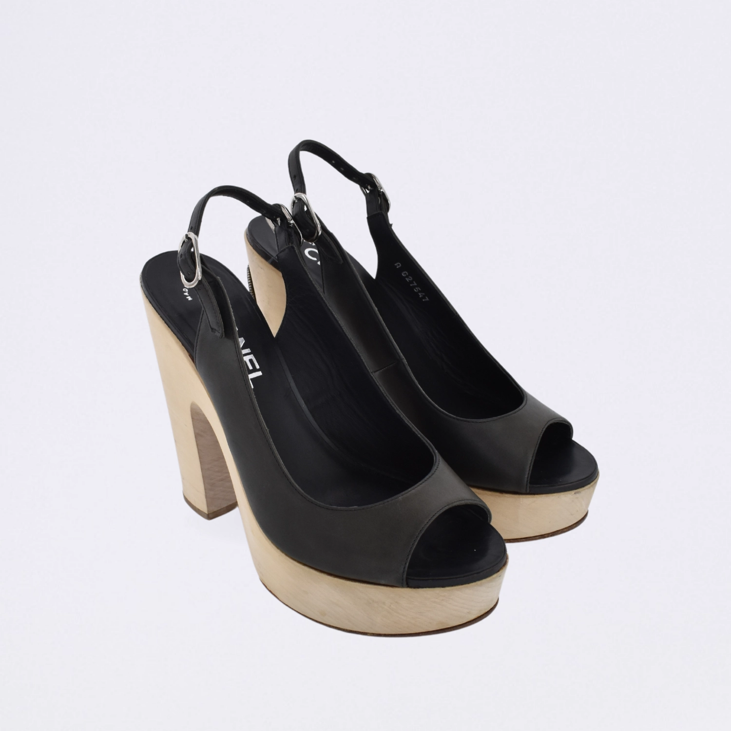 chanel 35 cc peep toe