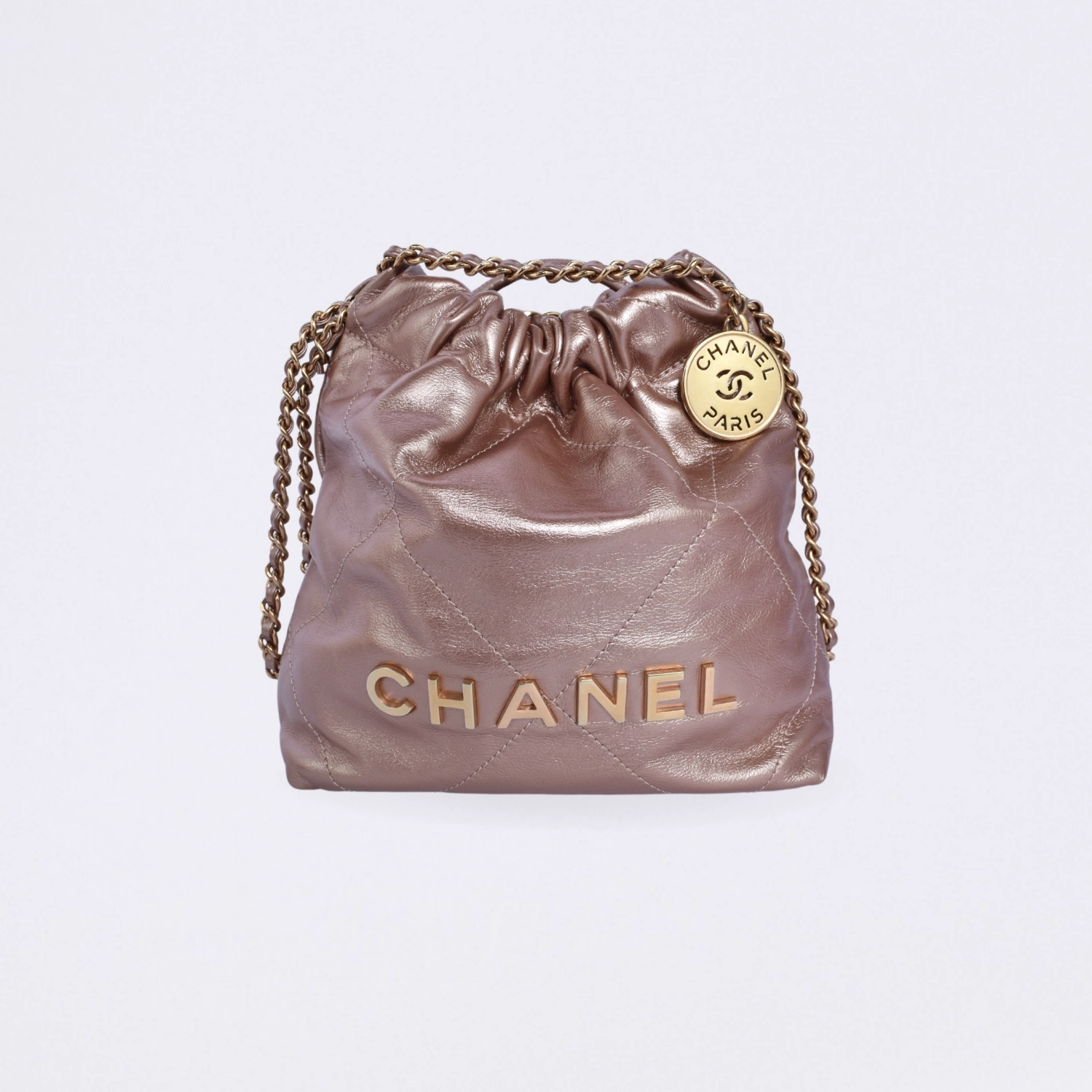 chanel chanel 22 metallic mini