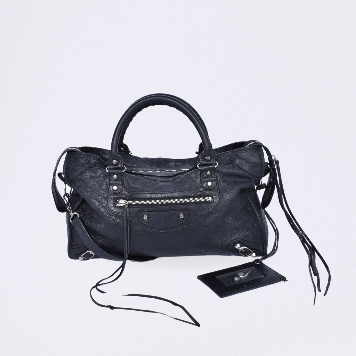 balenciaga motocross classic black