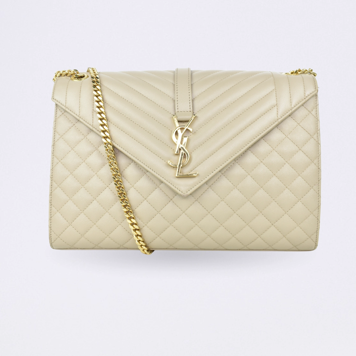 saint laurent envelope beige