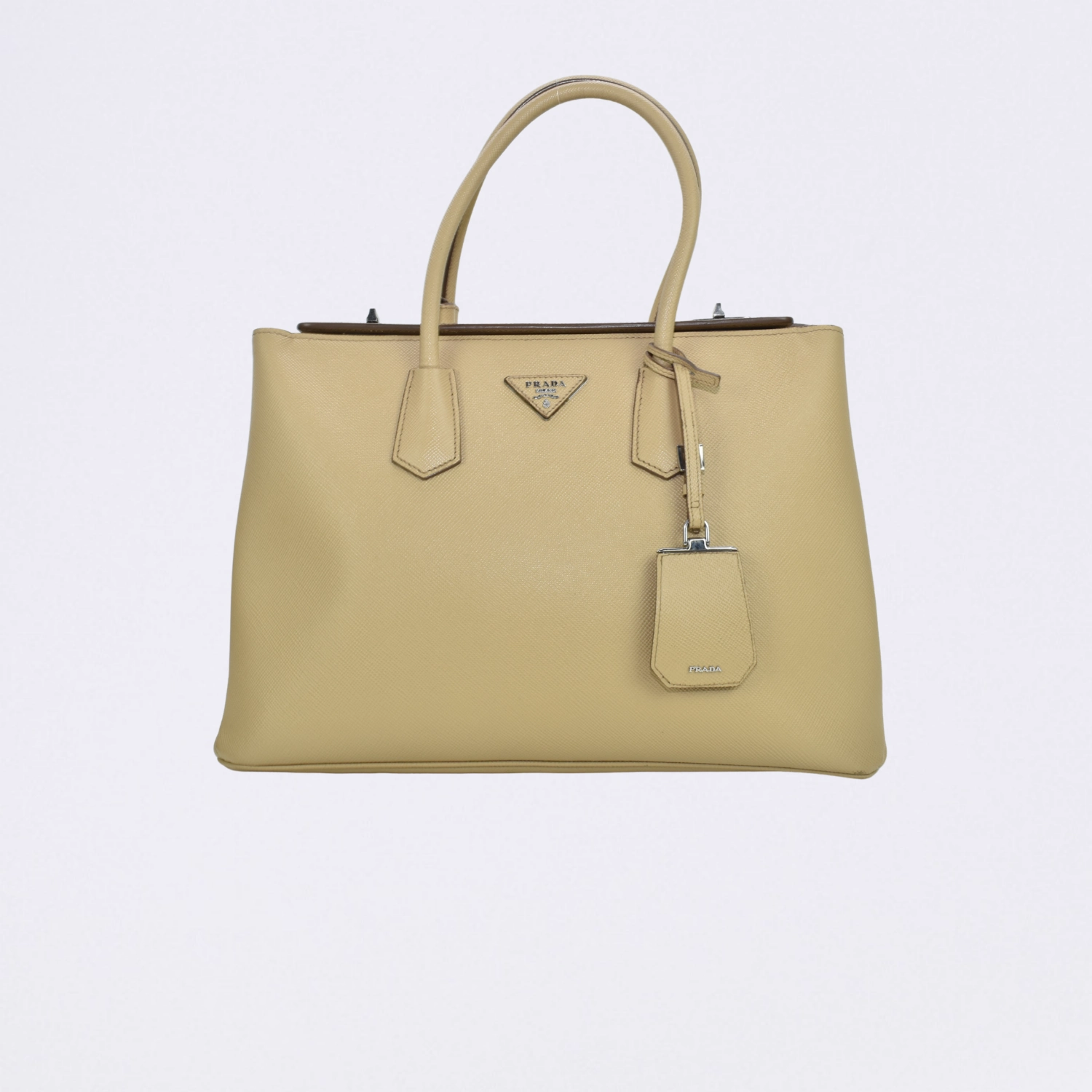 prada saffiano cuir bege beige