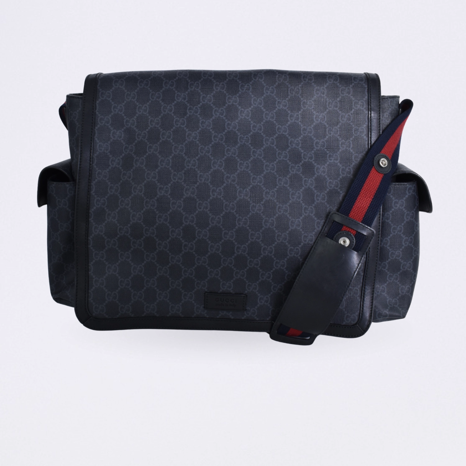 gucci maternidade gg supreme web diaper