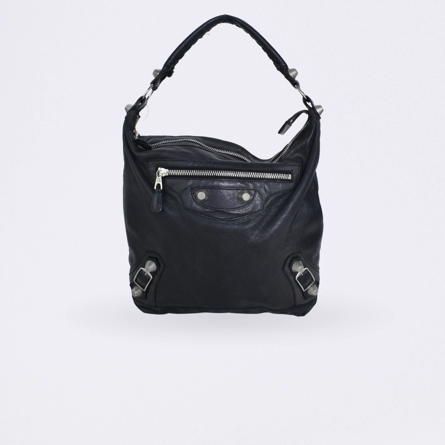 balenciaga motocross classic studs day hobo black