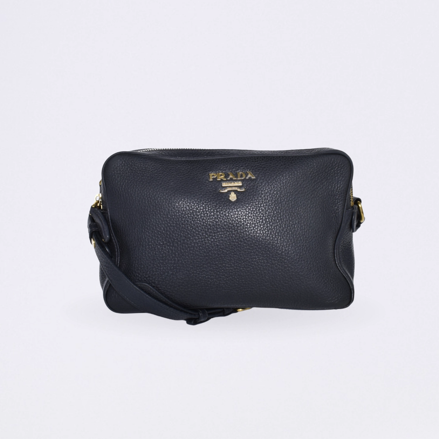 prada double zip vitello phenix black