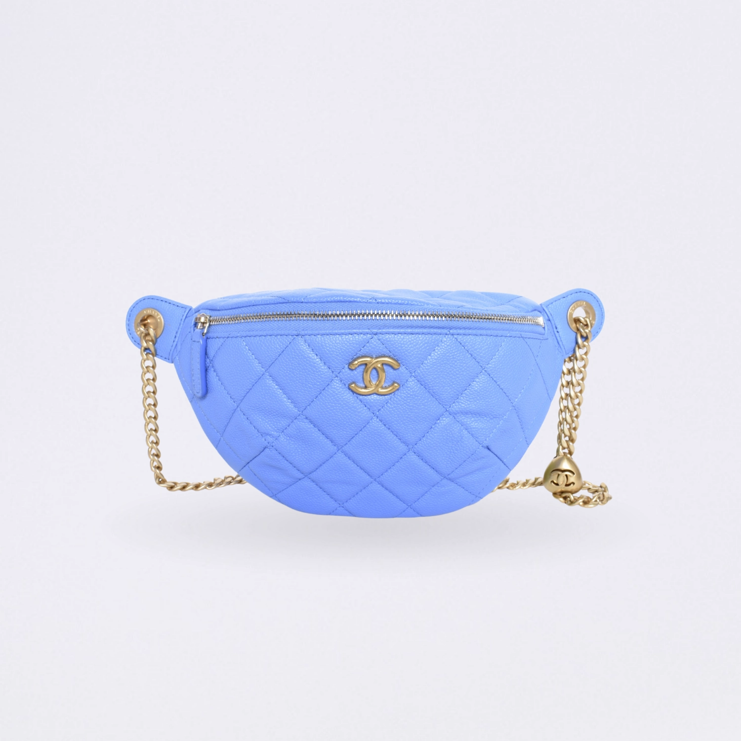 chanel pochete cc blue