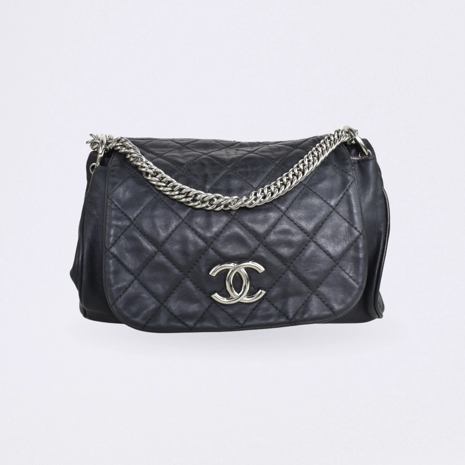 chanel flap black