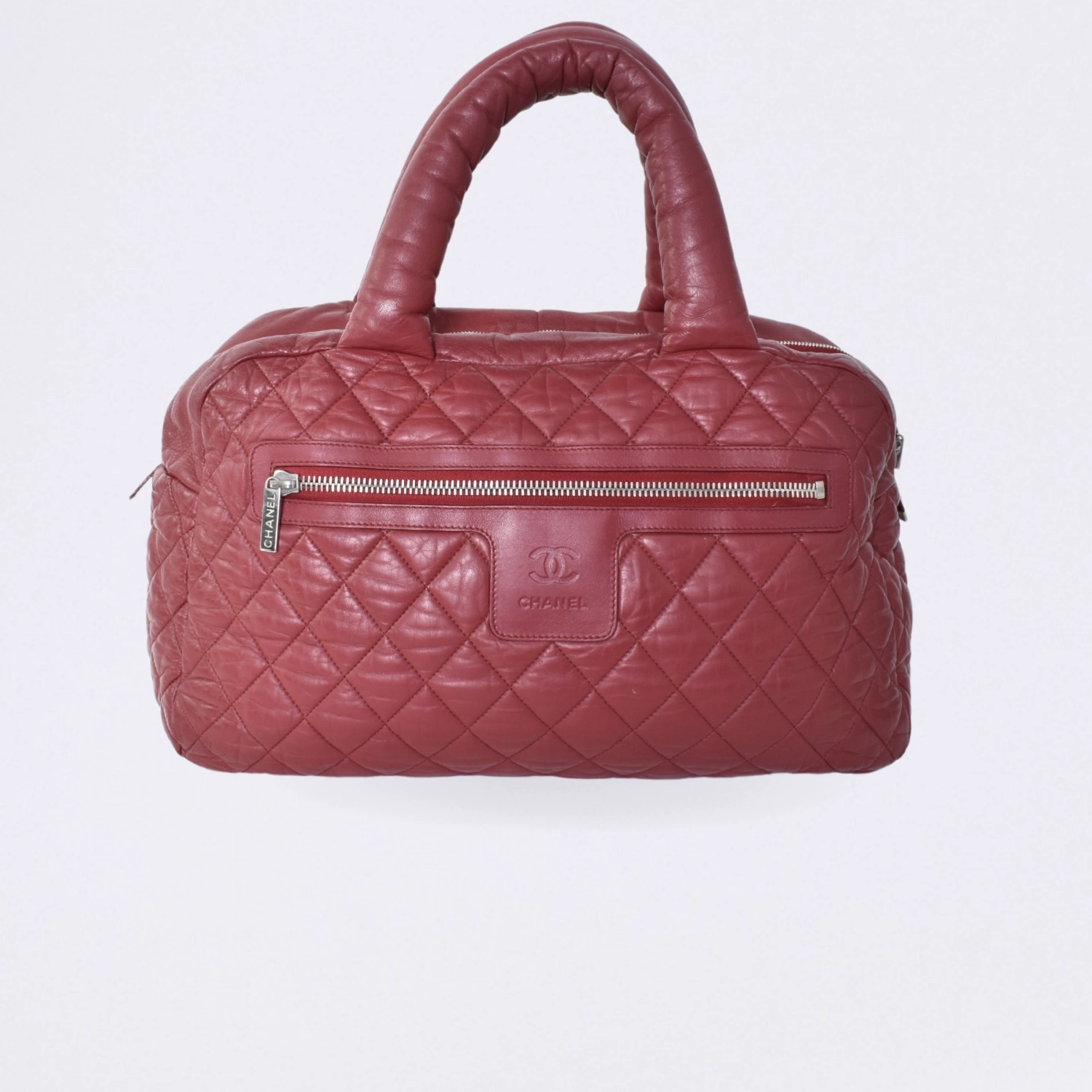 chanel coco cocoon bowling red