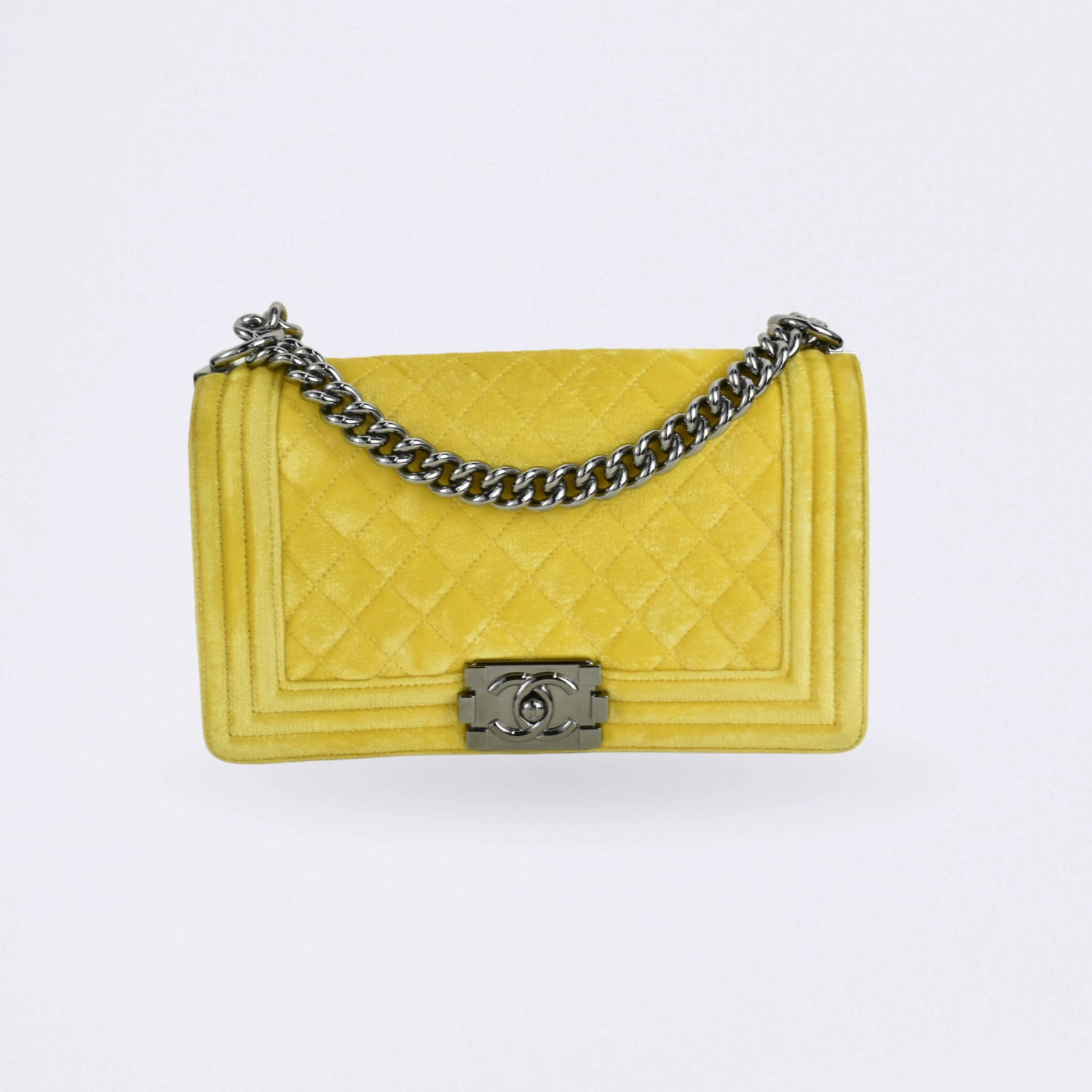chanel flap yellow medium