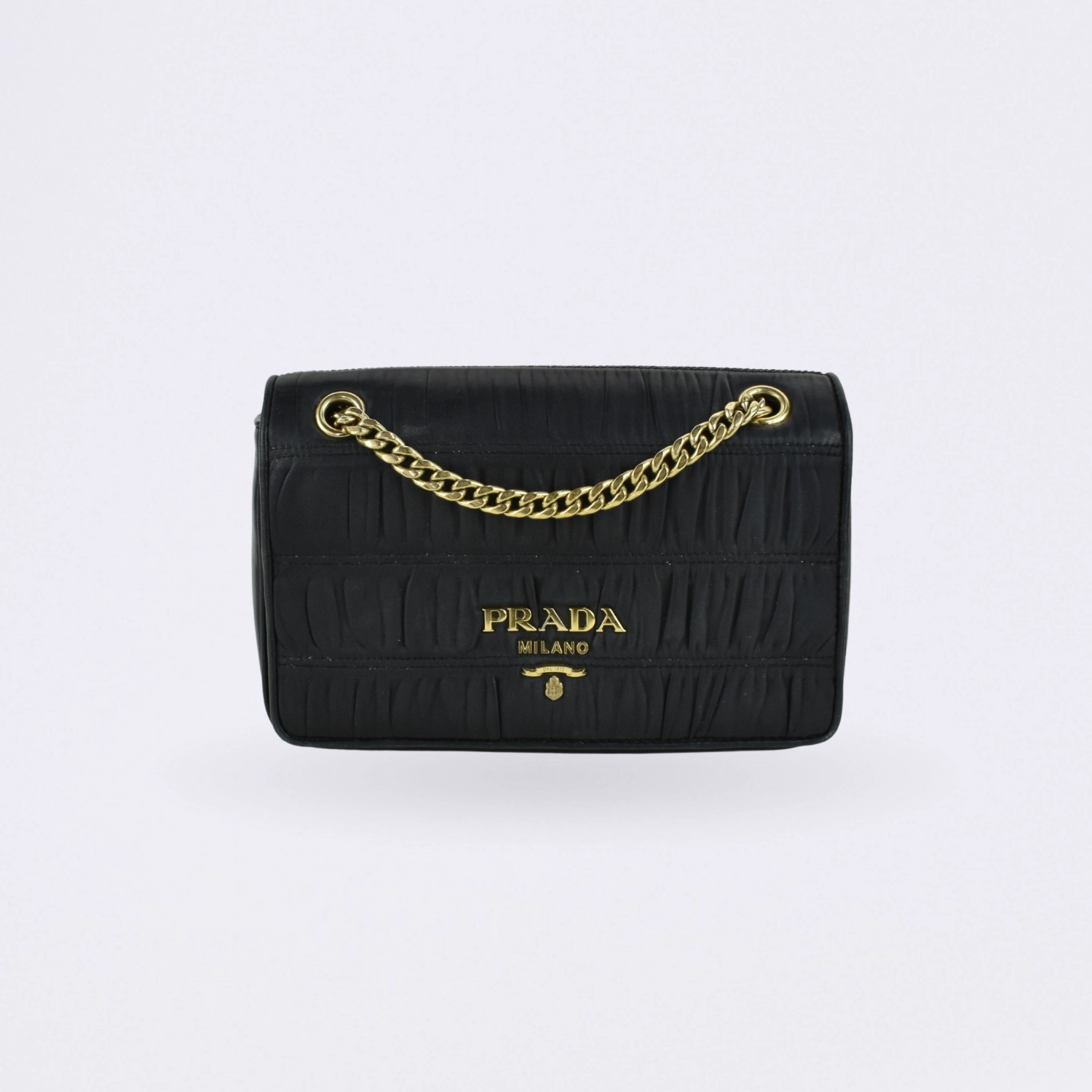 prada nappa gaufre black