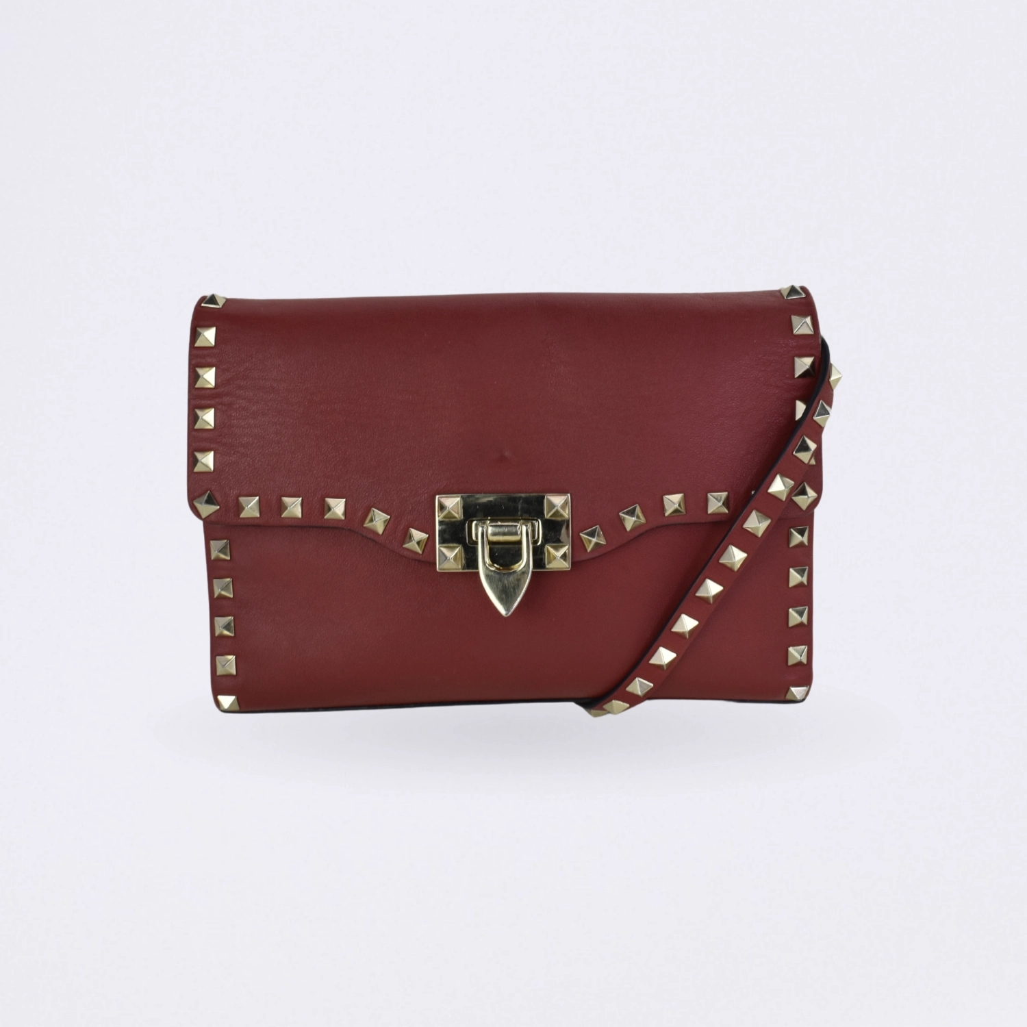 valentino rockstud fliplock red