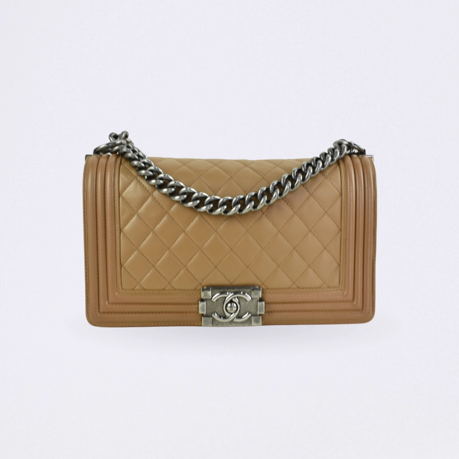 chanel flap beige medium