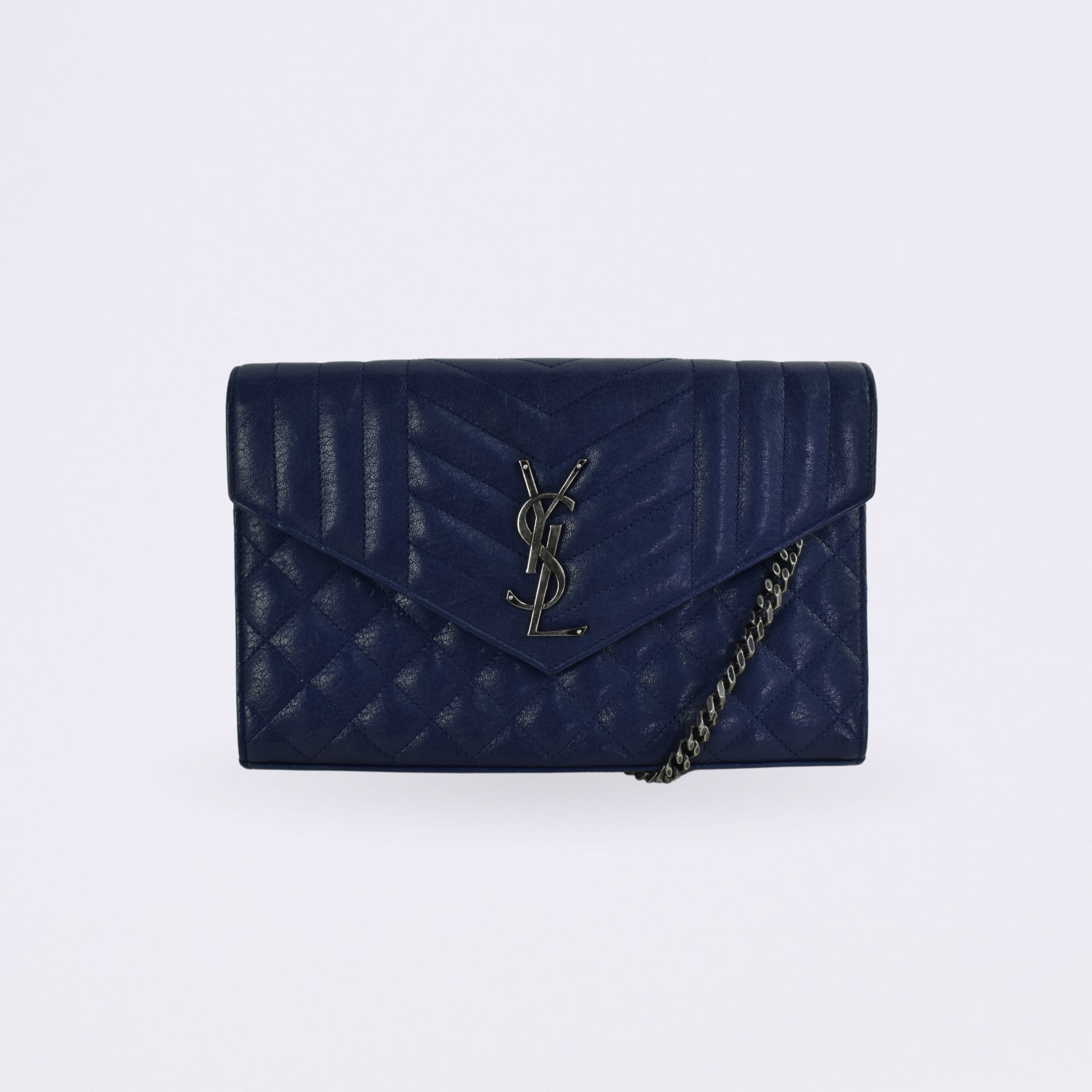 saint laurent cassandre envelope blue