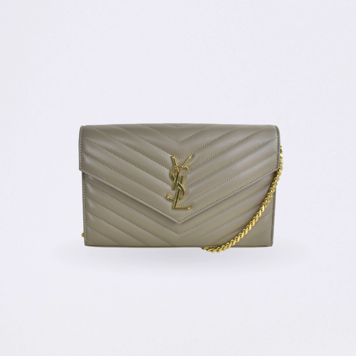 saint laurent cassandre envelope beige