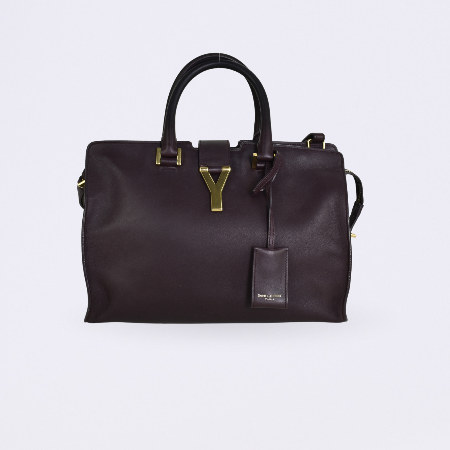 saint laurent chyc cabas red