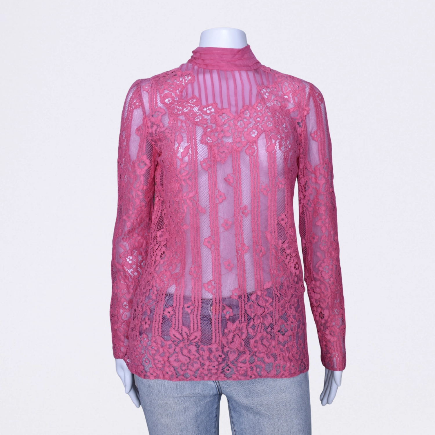 valentino blusa rendada